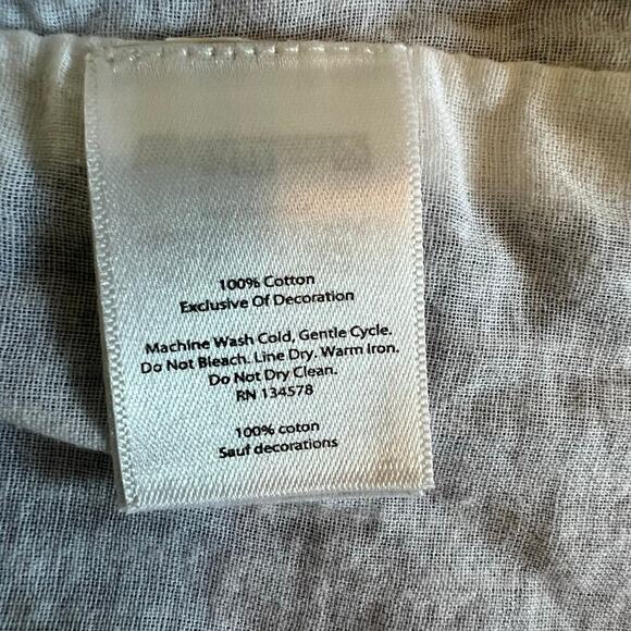 Vineyard Vines Embroidered Blue Striped Summer Tunic‎ Shift Dress Size Small - Picture 7 of 8